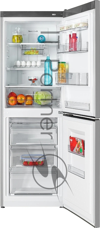 Холодильник ATLANT ХМ 6619-189 серебристый двухкамерный 205/119л морозилка снизу