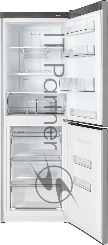 Холодильник ATLANT ХМ 6619-189 серебристый двухкамерный 205/119л морозилка снизу