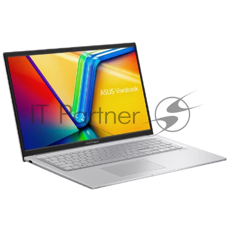 Ноутбук ASUS X1704V (X1704VA-AU515) 17.3/FHD/IPS/250N/60Hz/i5-1335 Iris Xe/FingerPrint/Backlit/DOS/Cool Silver (90NB10V1-M00K20)