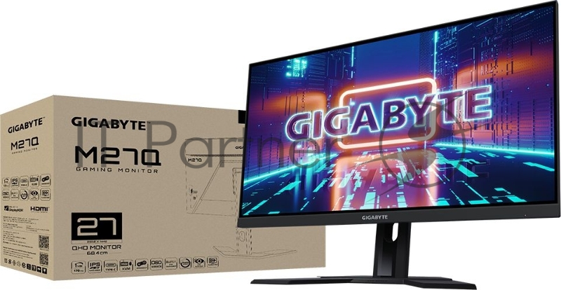 Монитор 27 Gigabyte M27Q-EK IPS 2560x1440, 170 Гц, 0.5 мс, 16:9, 350 кд/м², 2xHDMI, 1xDP, 2xUSB-A 3.0, 1xUSB-C, черный