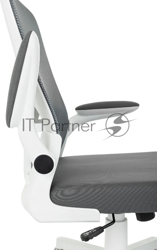 Кресло Бюрократ ASTER N-W темно-серый TW-04 Neo Grey сетка/ткань крестов. пластик пластик белый
