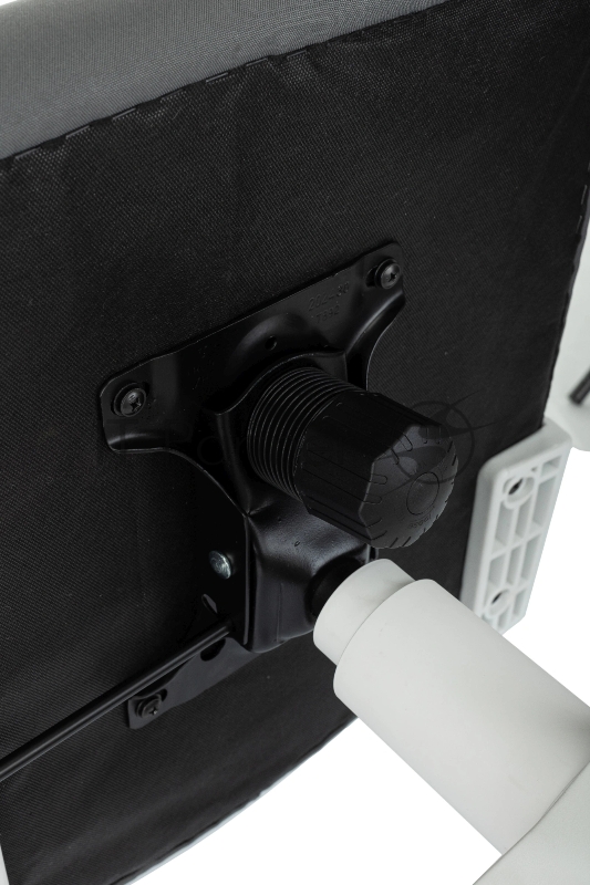 Кресло Бюрократ ASTER N-W темно-серый TW-04 Neo Grey сетка/ткань крестов. пластик пластик белый