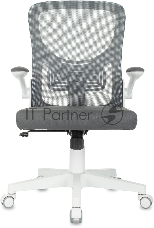 Кресло Бюрократ ASTER N-W темно-серый TW-04 Neo Grey сетка/ткань крестов. пластик пластик белый