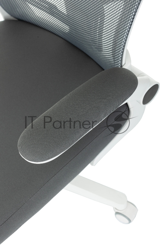 Кресло Бюрократ ASTER N-W темно-серый TW-04 Neo Grey сетка/ткань крестов. пластик пластик белый