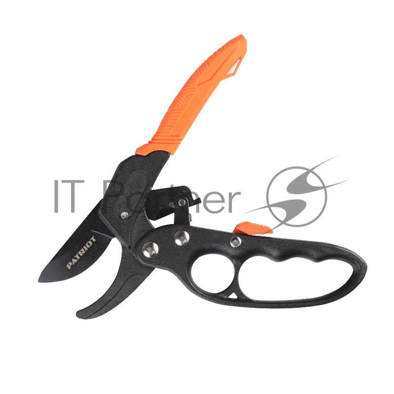 Секатор контактный PATRIOT PBP 205 R, наковаленка, храповый механизм, 205 мм