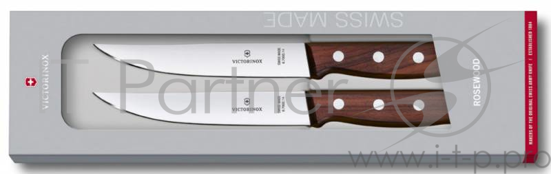 Набор ножей Victorinox Wood (5.1120.2G) для стейка черный подар.коробка