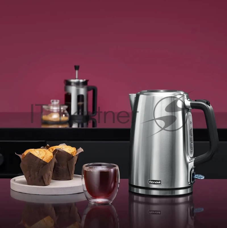 Чайник Rondell RDE-1006 (MC) серебро/черный