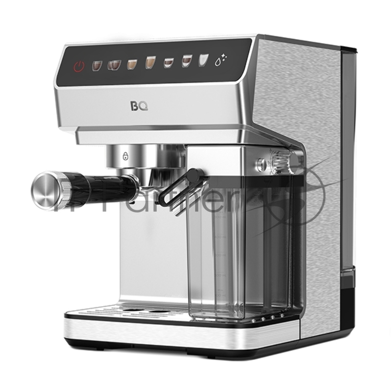 Кофеварка BQ CM7004 Steel Эспрессо / PREMIUM/ ULKA помпа / Давление 20 бар / LED- дисплей / Насадка капучинатор/ Превосходная мощность и вместимость / Мощность:1450 Вт обеспечивает быстрое приготовление, а съемный резервуар для воды объемом 1,6л позв