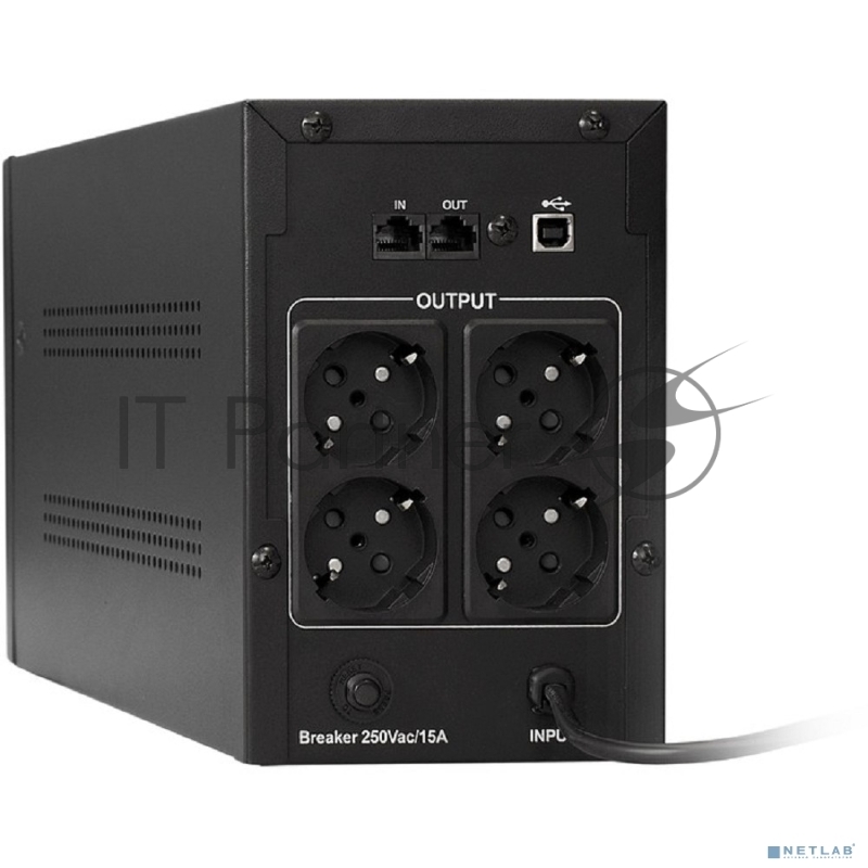 Источник бесперебойного питания ExeGate EP285519RUS SpecialPro Smart LLB-2000.LCD.AVR.EURO.RJ.USB <2000VA/1200W, LCD, AVR, 4 евророзетки, RJ45/11, USB, Black>