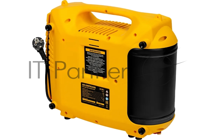 Компрессор воздушный DL1300, 10 бар, 1,3 кВт, 180 л/мин, 5 л, с набором аксессуаров Denzel