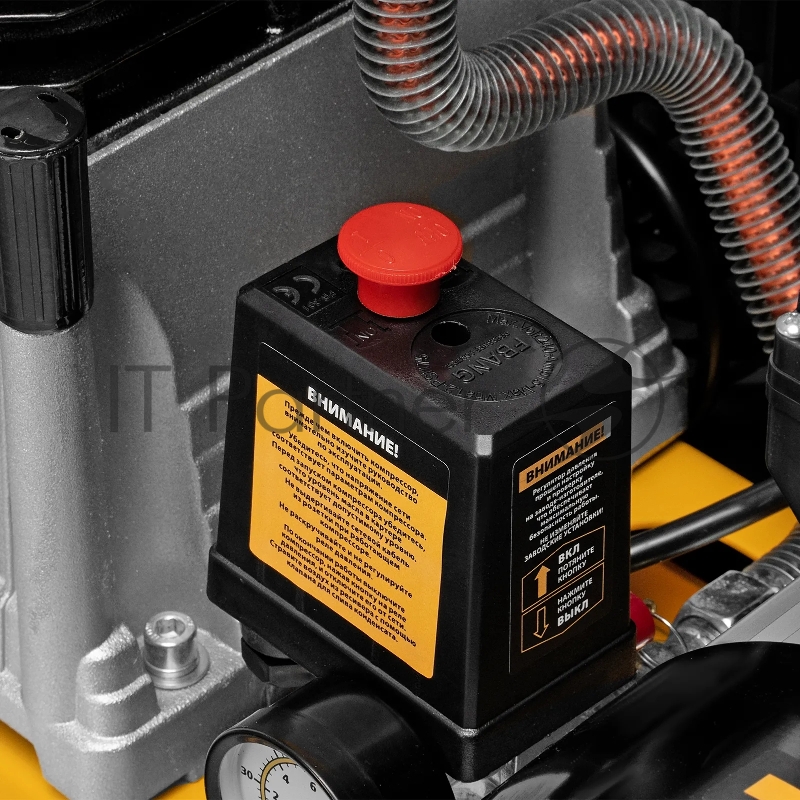 Компрессор воздушный рем. привод BCI 2100/50, 2,1 кВт, 50 литров, 400 л/мин Denzel