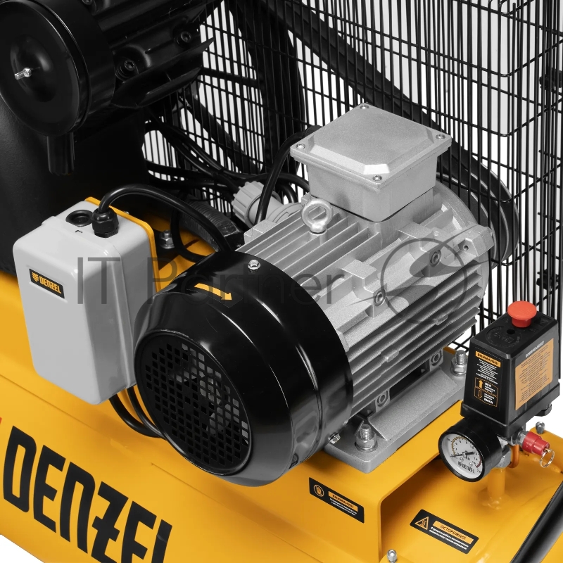 Компрессор воздушный рем. привод BCV 4000-T/100, 4,0 кВт, 100 литров, 690 л/мин Denzel