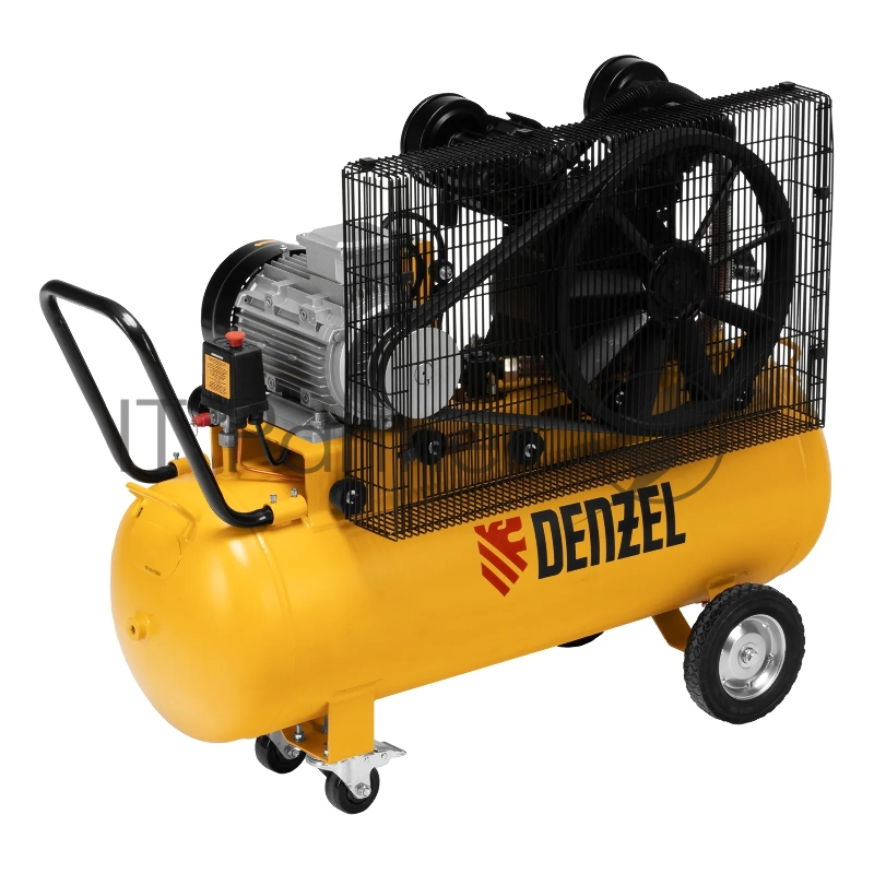 Компрессор воздушный рем. привод BCV 4000-T/100, 4,0 кВт, 100 литров, 690 л/мин Denzel