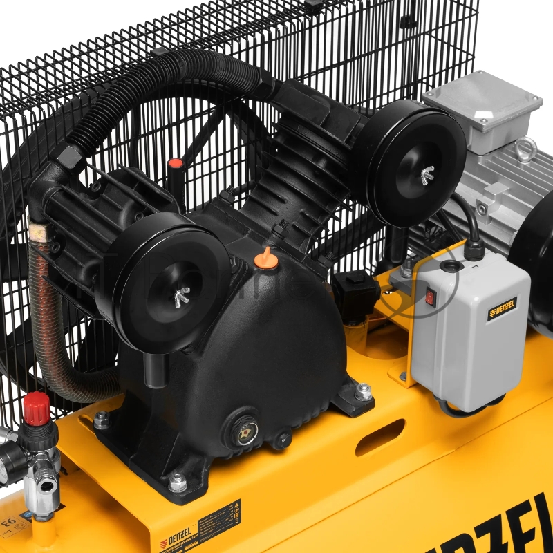 Компрессор воздушный рем. привод BCV 4000-T/200, 4,0 кВт, 200 литров, 690 л/мин Denzel