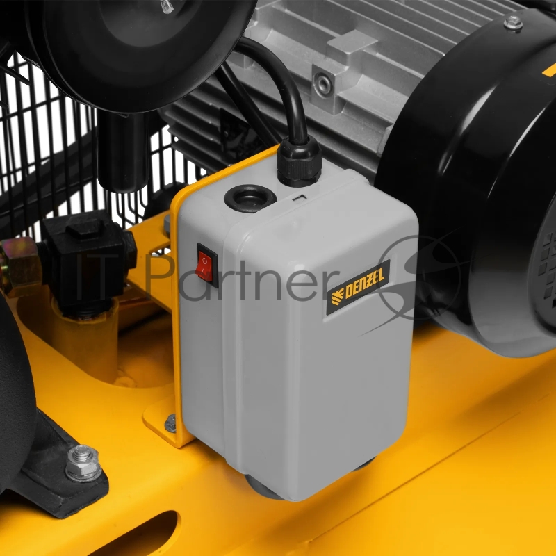Компрессор воздушный рем. привод BCV 4000-T/200, 4,0 кВт, 200 литров, 690 л/мин Denzel