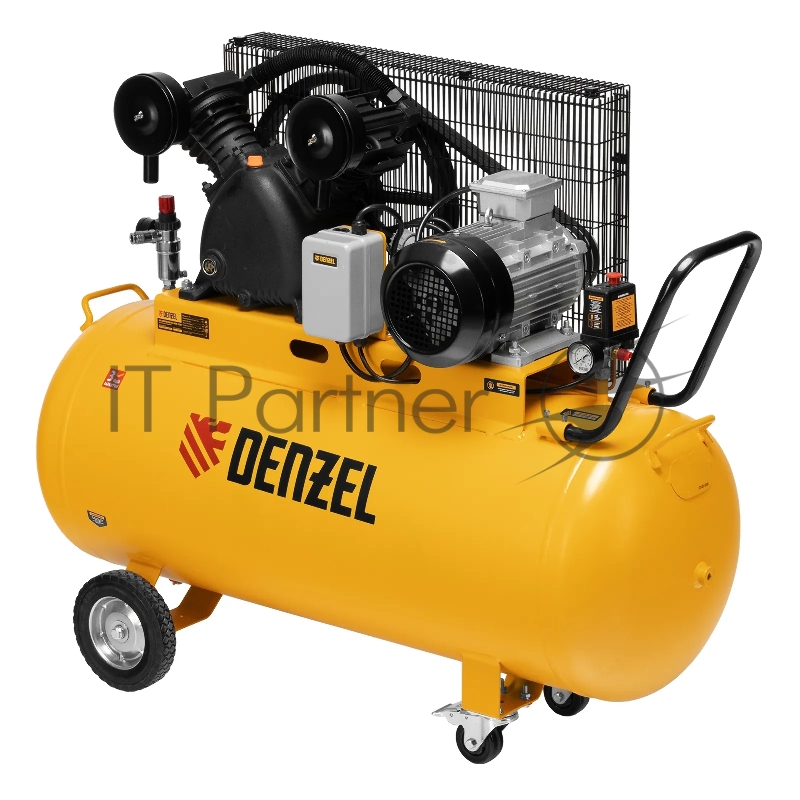 Компрессор воздушный рем. привод BCV 4000-T/200, 4,0 кВт, 200 литров, 690 л/мин Denzel