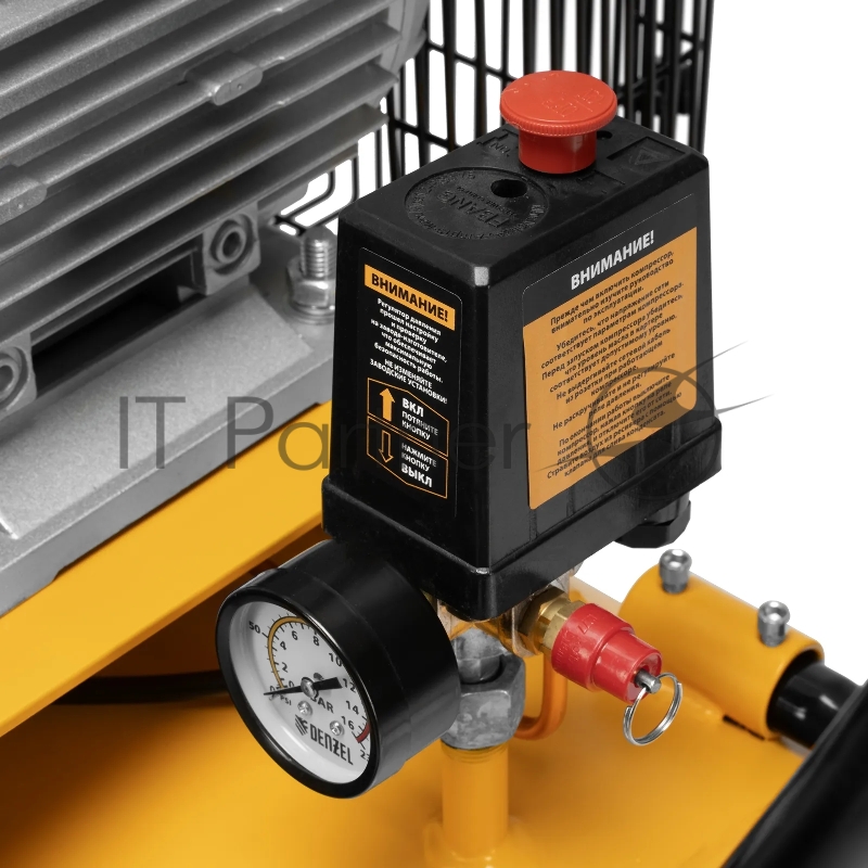 Компрессор воздушный рем. привод BCV 4000-T/200, 4,0 кВт, 200 литров, 690 л/мин Denzel