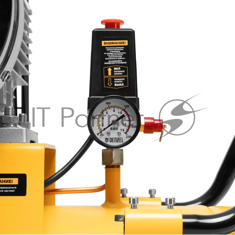 Компрессор воздушный рем. привод BCV 5500-T/270, 5,5 кВт, 270 литров, 850 л/мин Denzel