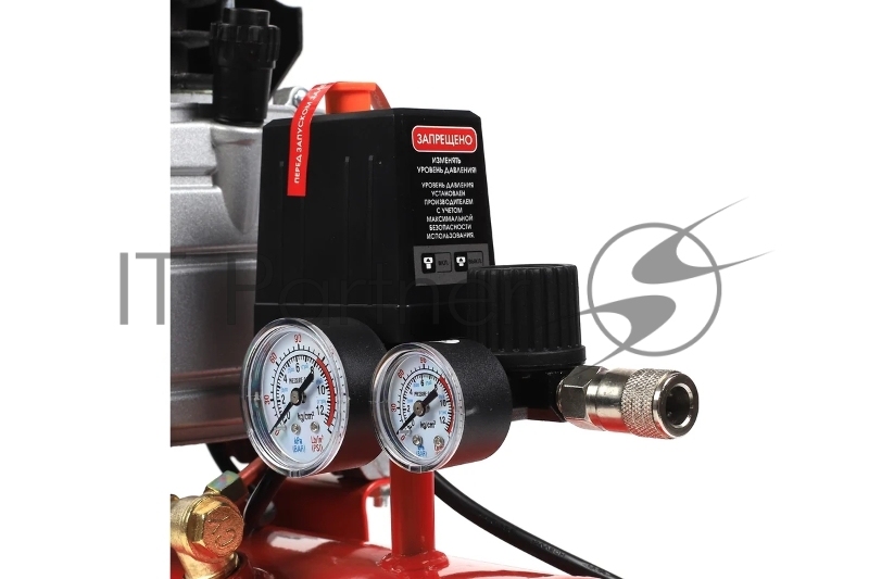 Компрессор Победа поршневой масляный KM 24-230, 230 л/мин, 8 бар, 1500 Вт, 24 л, быстросъемный 1/4