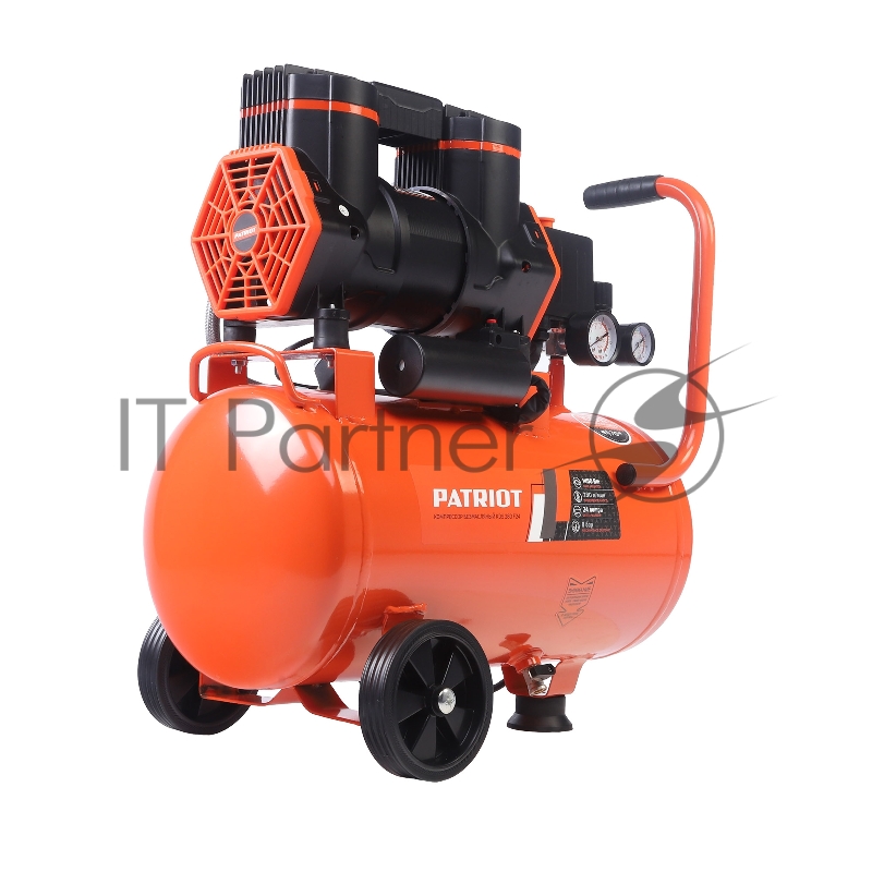 Компрессор Patriot поршневой безмасляный KDS 280 F24 (280 л/мин, 1,45 кВт, 8 бар, 24 л, 2800 об/мин, быстросъем + елочка 1/4)