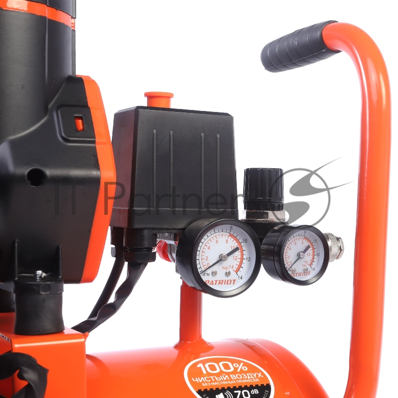 Компрессор Patriot поршневой безмасляный KDS 280 F24 (280 л/мин, 1,45 кВт, 8 бар, 24 л, 2800 об/мин, быстросъем + елочка 1/4)