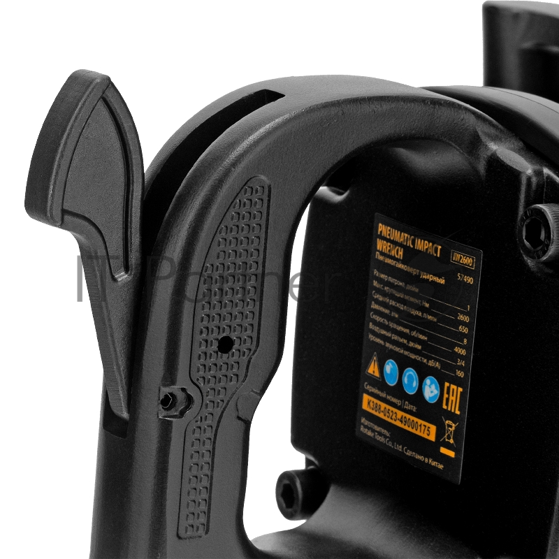 Ударный пневмогайковерт IW2600, 1, 4000 об/мин, 2600 Нм Denzel