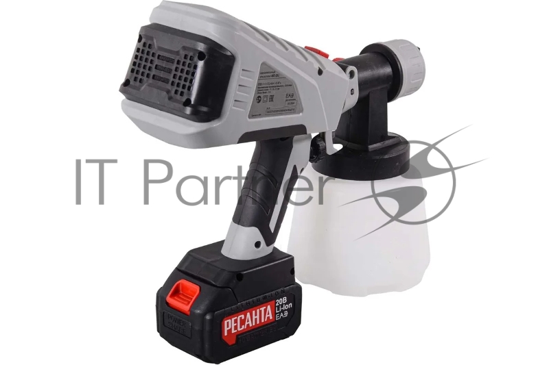 Краскопульт аккумуляторный Ресанта АКП-20Li (в комплекте 1 АКБ и ЗУ) 75/17/3