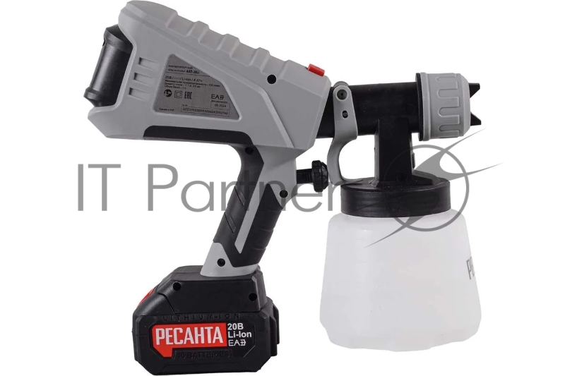 Краскопульт аккумуляторный Ресанта АКП-20Li (в комплекте 1 АКБ и ЗУ) 75/17/3