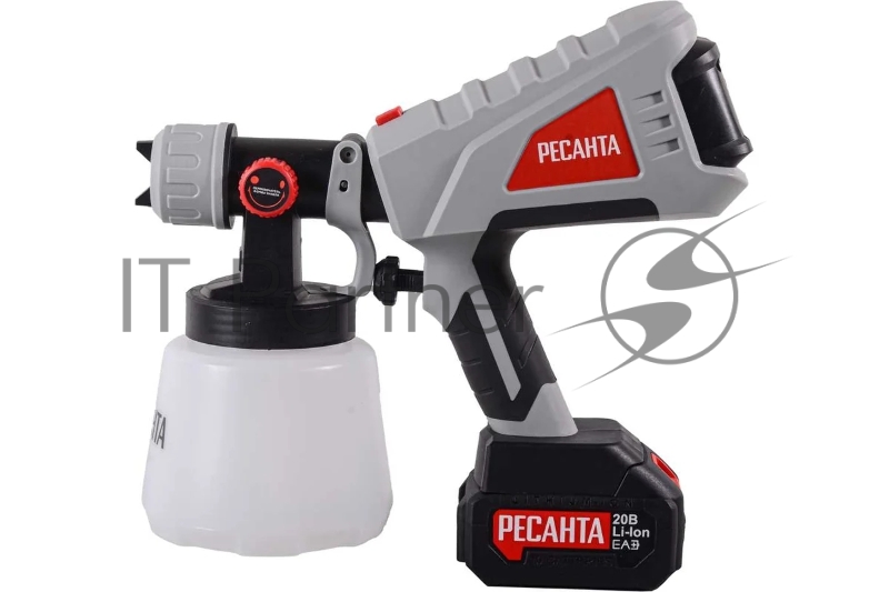 Краскопульт аккумуляторный Ресанта АКП-20Li (в комплекте 1 АКБ и ЗУ) 75/17/3