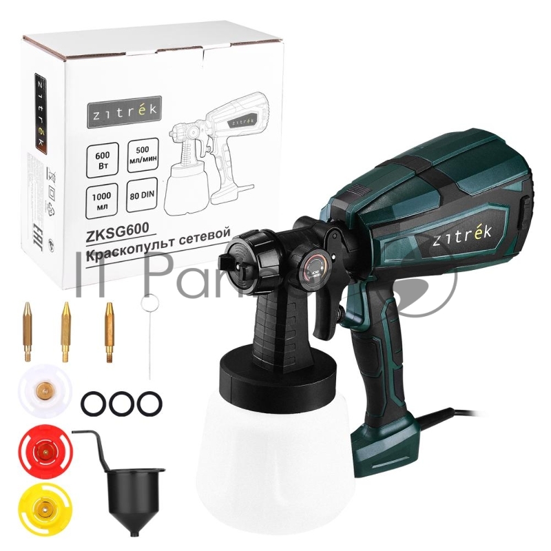 Краскопульт Zitrek ZKSG600 600Вт бак:1000мл 500мл/мин