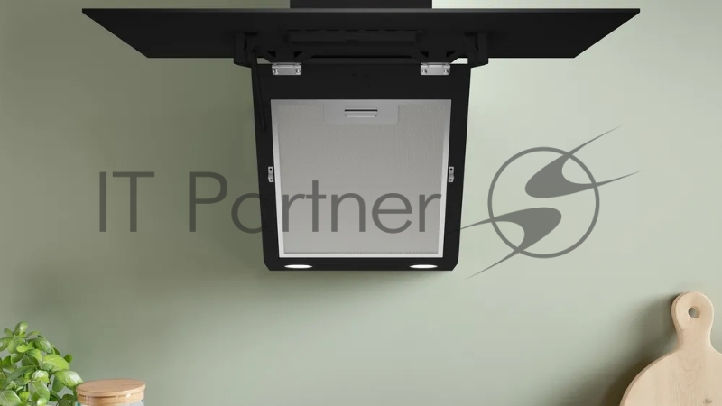 Вытяжка Bosch DWK64PJ60T Наклонная, 400 м3/ч, 60см, цвет: черный , touch control