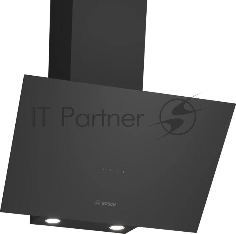 Вытяжка Bosch DWK64PJ60T Наклонная, 400 м3/ч, 60см, цвет: черный , touch control