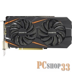 Видеокарта GIGABYTE GV-N1060WF2OC-6GD 6ГБ (GeForce GTX 1060, DDR5, 2xDVI, HDMI, DP) (PCI-E)
