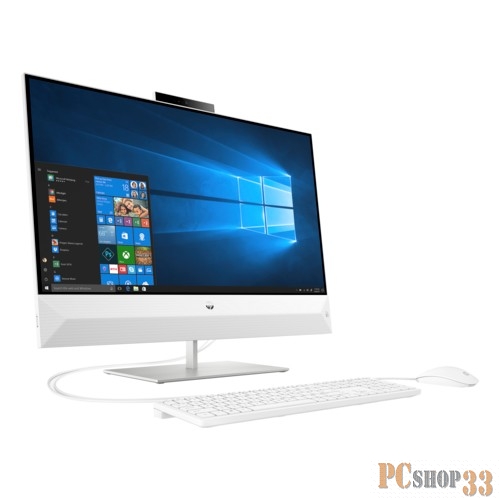 Моноблок HP Pavilion 27-xa0018ur 4UG71EA (Core i5 8400T-1.70ГГц, 12ГБ, 256ГБ+1ТБ, GFGTX1050, LAN, WiFi, BT, WebCam, 27.0 1920x1080 сенсор., W10 H) + клавиатура + мышь