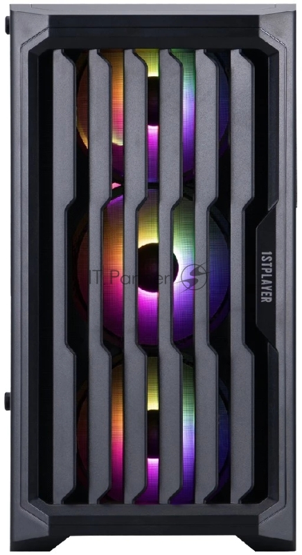 Корпус 1STPLAYER BULLET HUNTER H2 ARGB Black / mATX / 4x120mm ARGB fans / H2-BK-4F7