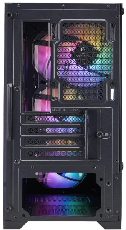 Корпус 1STPLAYER BULLET HUNTER H2 ARGB Black / mATX / 4x120mm ARGB fans / H2-BK-4F7