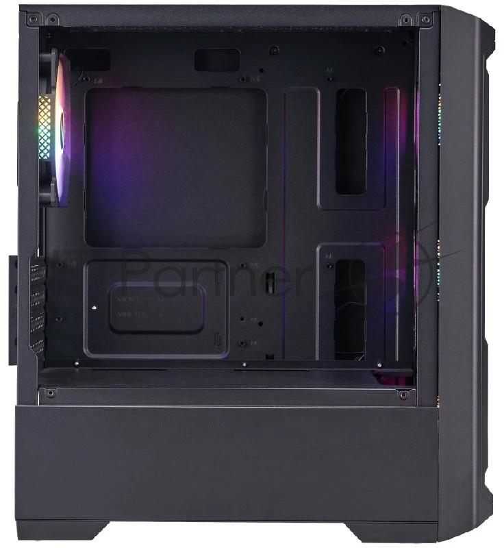 Корпус 1STPLAYER BULLET HUNTER H2 Black / mATX / 4x120mm FRGB fans / H2-BK-4F1