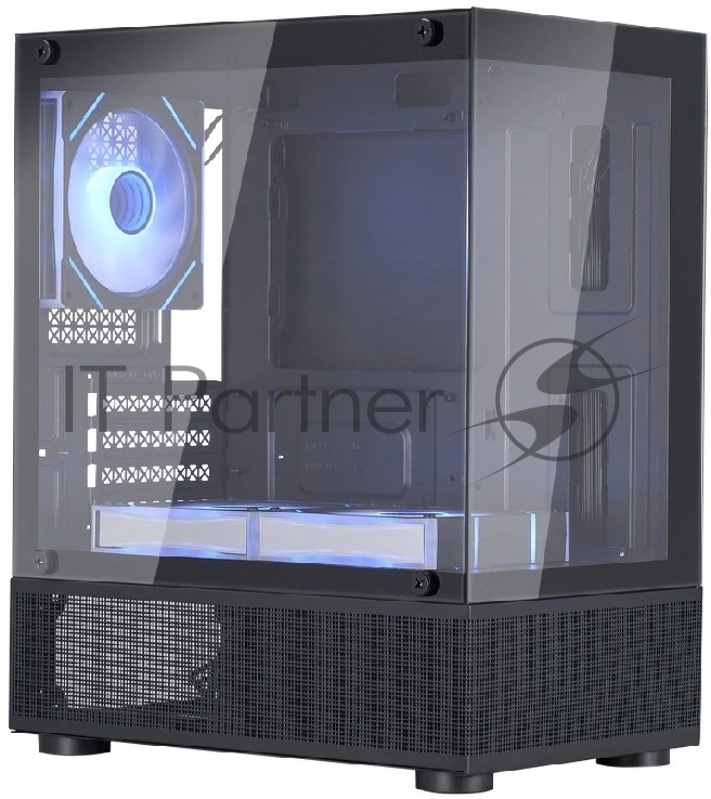 Корпус 1STPLAYER MIKU Mi2-A ARGB Black / mATX / 3x120mm ARGB fans / Mi2-A-BK-2FC7R-1FC7