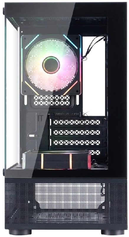 Корпус 1STPLAYER MIKU Mi2-A ARGB Black / mATX / 3x120mm ARGB fans / Mi2-A-BK-2FC7R-1FC7