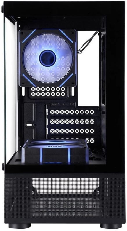 Корпус 1STPLAYER MIKU Mi2-A ARGB Black / mATX / 3x120mm ARGB fans / Mi2-A-BK-2FC7R-1FC7
