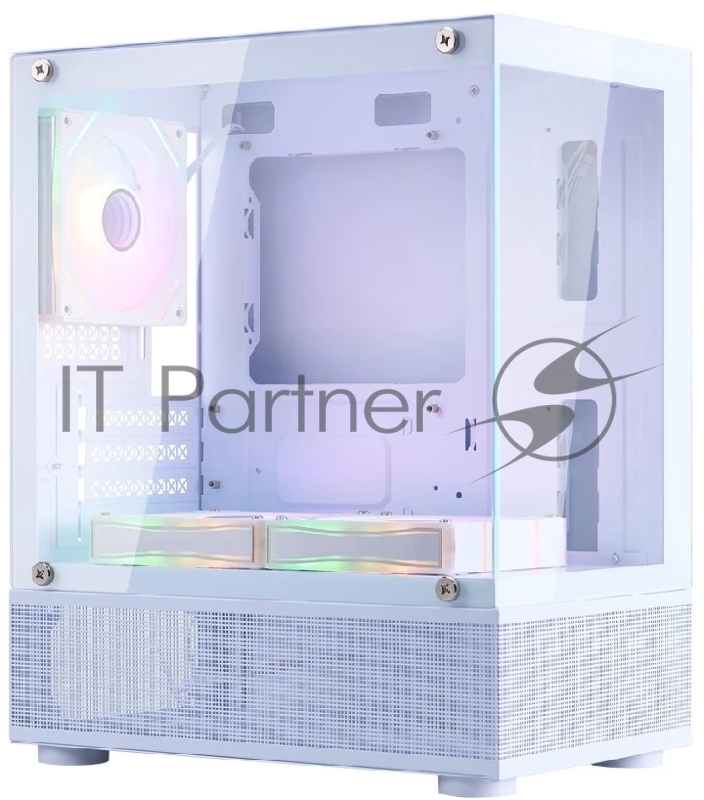 Корпус 1STPLAYER MIKU Mi2-A ARGB White / mATX / 3x120mm ARGB fans / Mi2-A-WH-2FC7R-W-1FC7-W