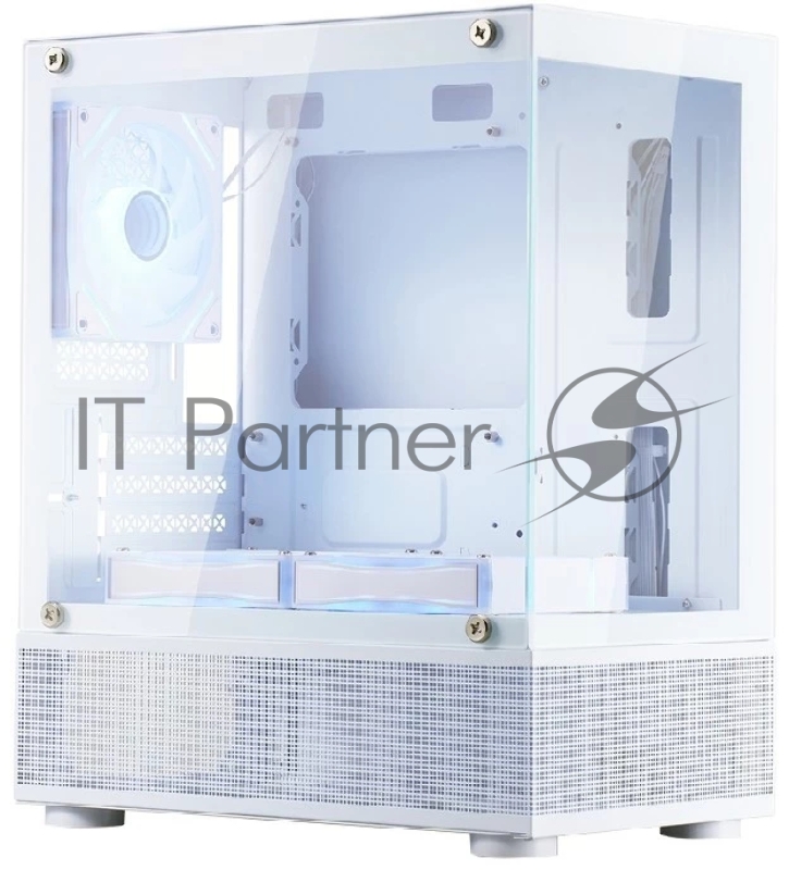 Корпус 1STPLAYER MIKU Mi2-A ARGB White / mATX / 3x120mm ARGB fans / Mi2-A-WH-2FC7R-W-1FC7-W