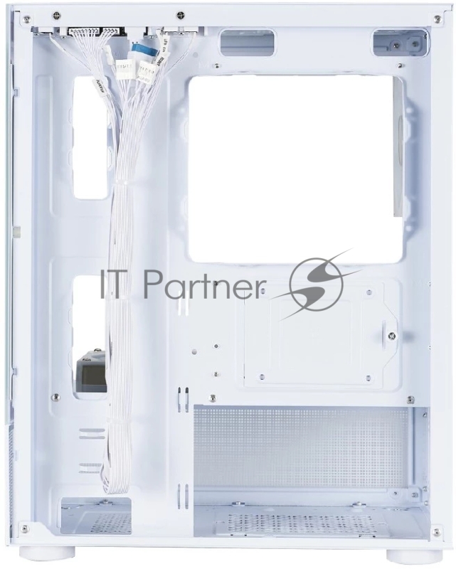 Корпус 1STPLAYER MIKU Mi2-A ARGB White / mATX / 3x120mm ARGB fans / Mi2-A-WH-2FC7R-W-1FC7-W