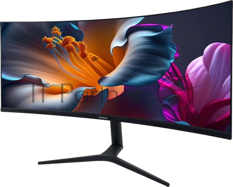 Монитор 38 IRBIS NobleView IPS 3840x1600, 75 Гц, 3 мс, 21:9, 300 кд/м², 1xHDMI, 1xDP, 1xUSB-C(65W), 2xUSB-A, 1xUSB-B, черный