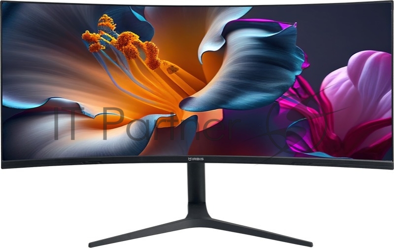 Монитор 38 IRBIS NobleView IPS 3840x1600, 75 Гц, 3 мс, 21:9, 300 кд/м², 1xHDMI, 1xDP, 1xUSB-C(65W), 2xUSB-A, 1xUSB-B, черный