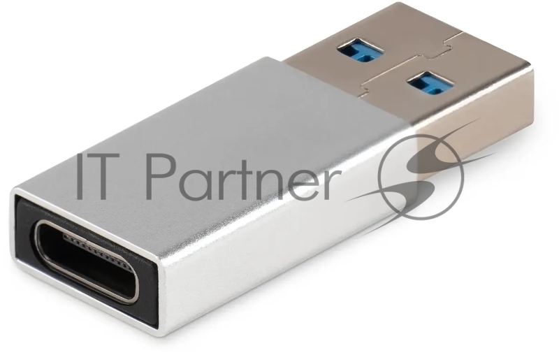 Адаптер Buro ver3.0 USB A(m) USB Type-C (f) (BU-USB3-AM-CF) серебристый