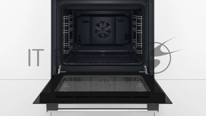 Духовой шкаф Bosch HBF512BS1T Serie 2, нержавеющая сталь, класс энергоэффективности А, 7 режимов, 3-х слойное остекление, LED-дисплей, утапливаемые переключатели, галогенное освещение, проволочные направляющие, сделано в Турции,