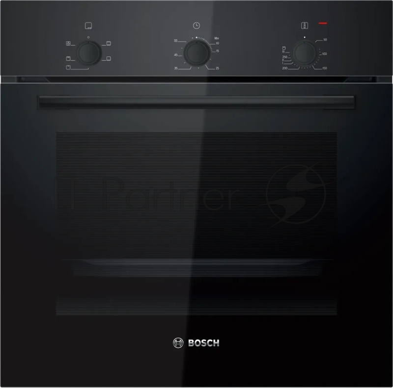 Духовой шкаф Bosch HBF011BA1T Serie 2, черный, класс энергоэффективности А, 4 режима,71 литр, сделано в Турции