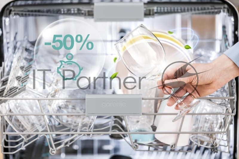 Посудомоечная машина встраив. Gorenje GV642D90 1900Вт узкая черный