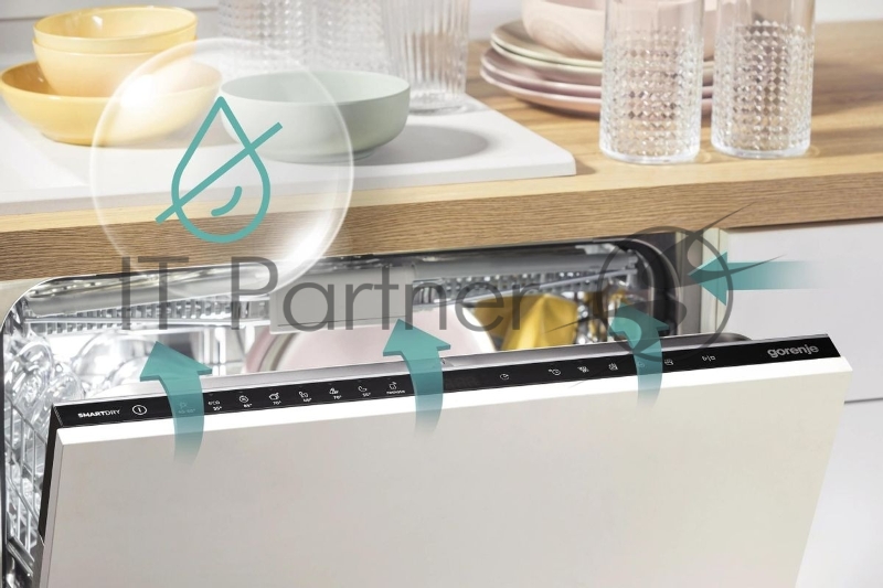 Посудомоечная машина встраив. Gorenje GV642D90 1900Вт узкая черный